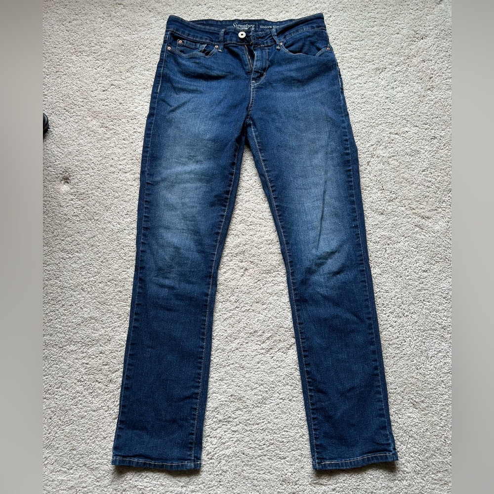 Levi Strauss Signature Modern Slim Blue Jeans